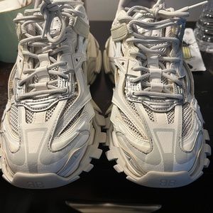 Balenciaga track 2 white grey and sliver.